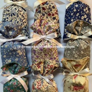 Fleurs de Lavande : sachets de petites tailles Collection Petit Luberon Coton Oeko-tex