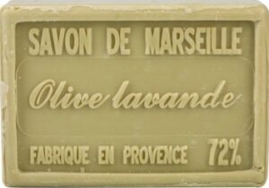 Savonnettes de Marseille Parfum Olive-lavande  au beurre de karité, pur végétal 