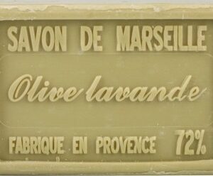 Savonnettes de Marseille Parfum Olive-lavande  au beurre de karité, pur végétal 